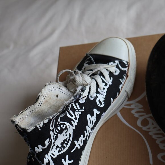 Converse Graphic Black and White High Tops - Picture 6 of 9